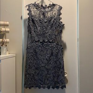 Blue/grey lace dress